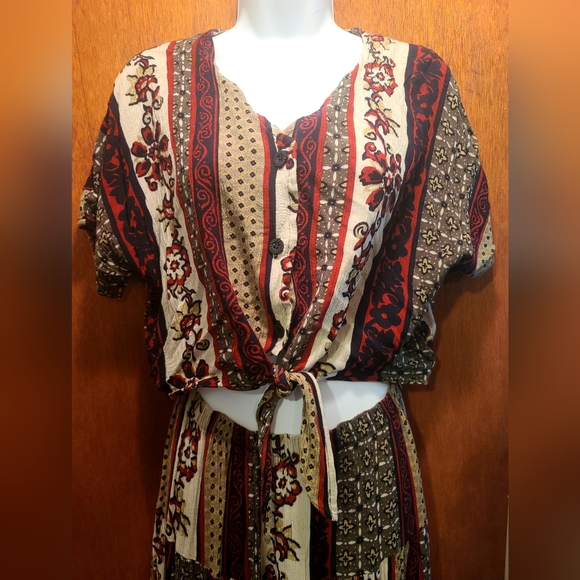 Sag Harbor cute peasant boho skirt & top set szS - Picture 6 of 11